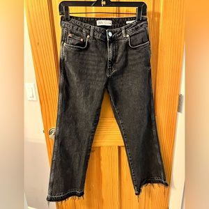 ZARA Cropped Flare Jeans